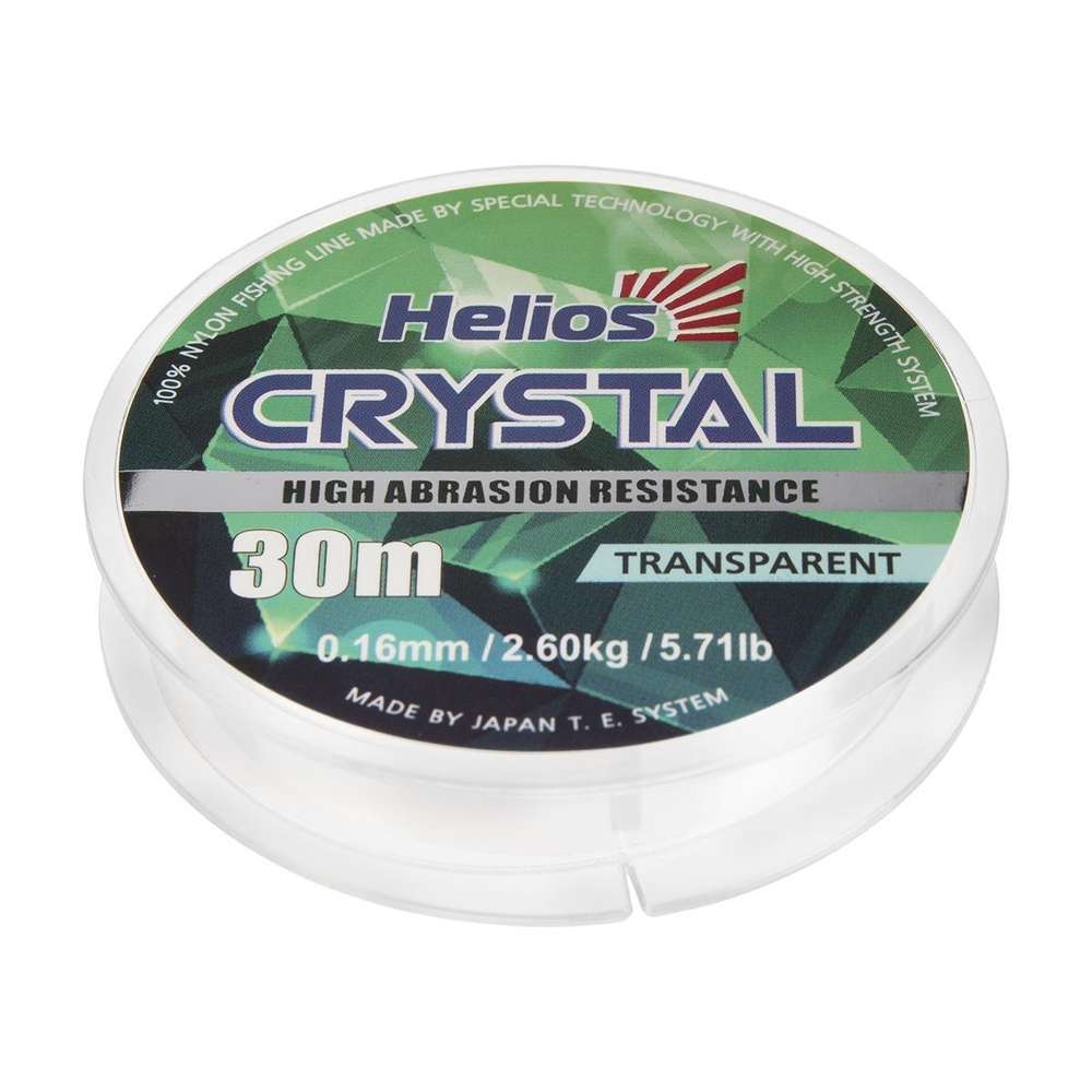 Леска CRYSTAL Nylon Transparent 0,16mm/30 (HS-CT 0,16/30) Helios