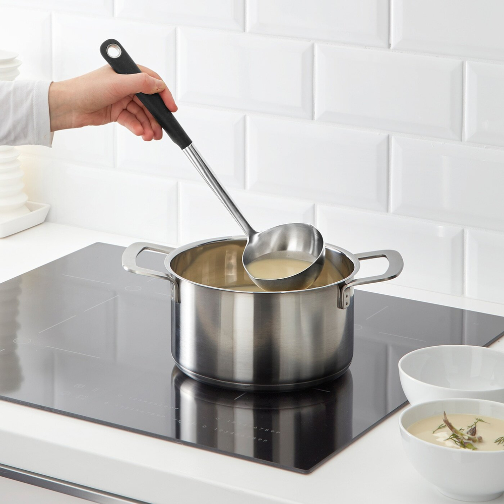 Половник IKEA 365+ HJALTE (ЙЭЛТЕ), Нержавеющая сталь, 34 см