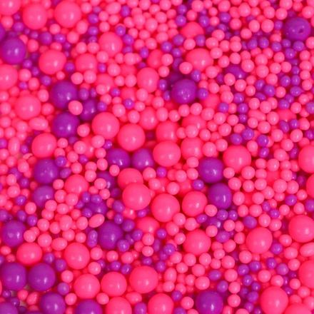 Посыпка кондитерская с эффектом неона в цветной глазури (розовый, ультрафиолет) 50 г