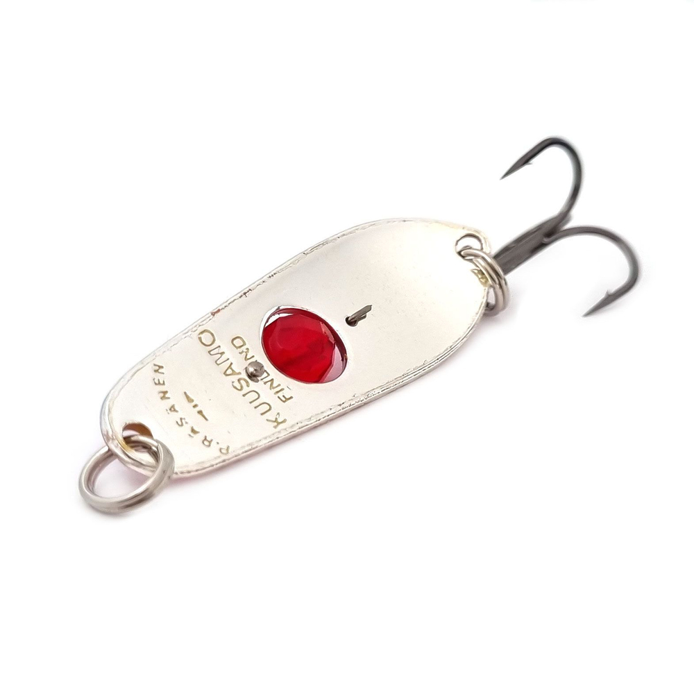 Блесна колебалка Kuusamo Rasanen 50/11 (бусинка) BL/FR/G-S, UV