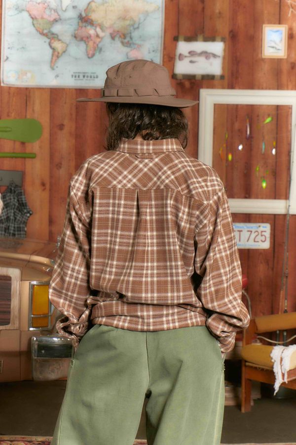 Рубашка Human Flannel Brown - фото 4