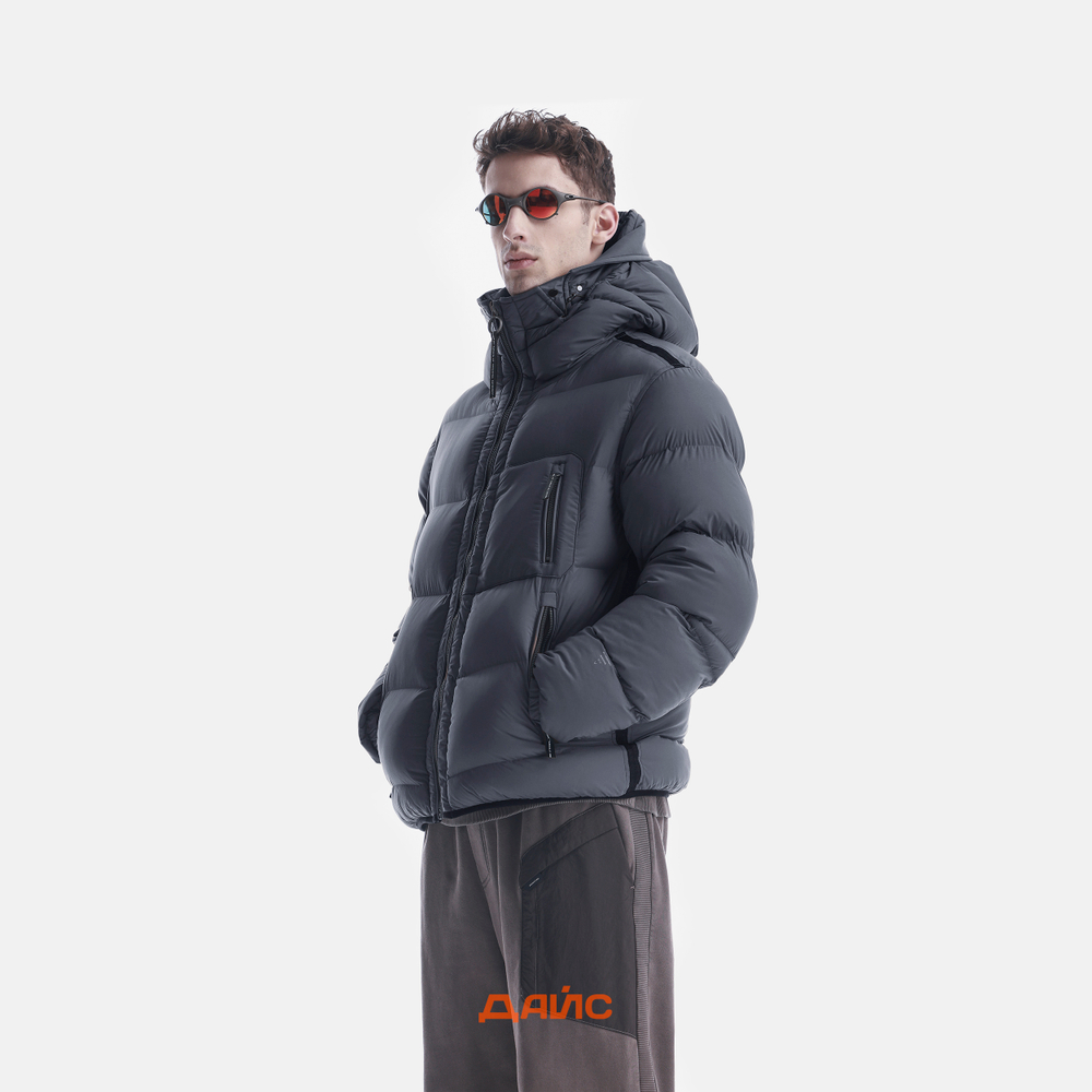 Пуховик мужской Krakatau Qm559-2 Rook Hooded Puffer Jacket