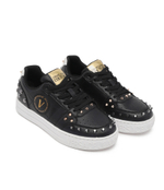 Кожаные кроссовки Versace Jeans Couture - черный(75VA3SKCZP318)