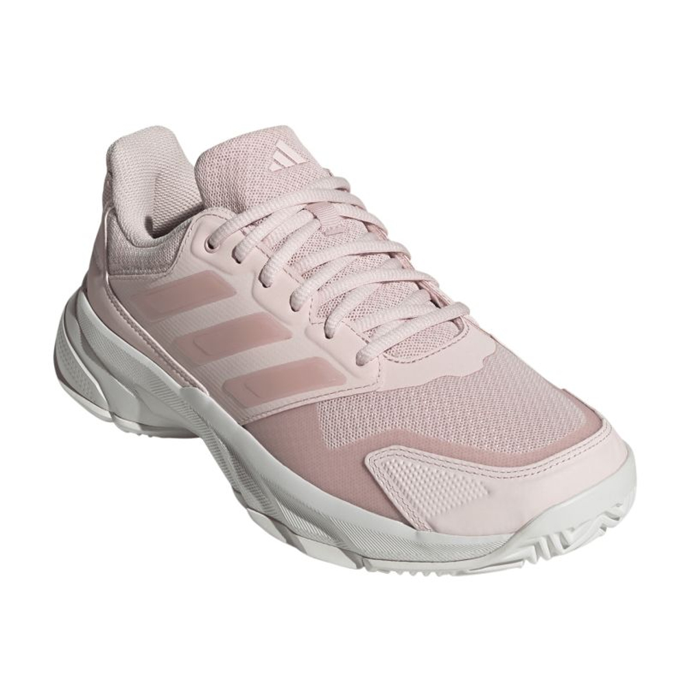 Мужские кроссовки теннисные Adidas CourtJam Control 3 W - quartz/white