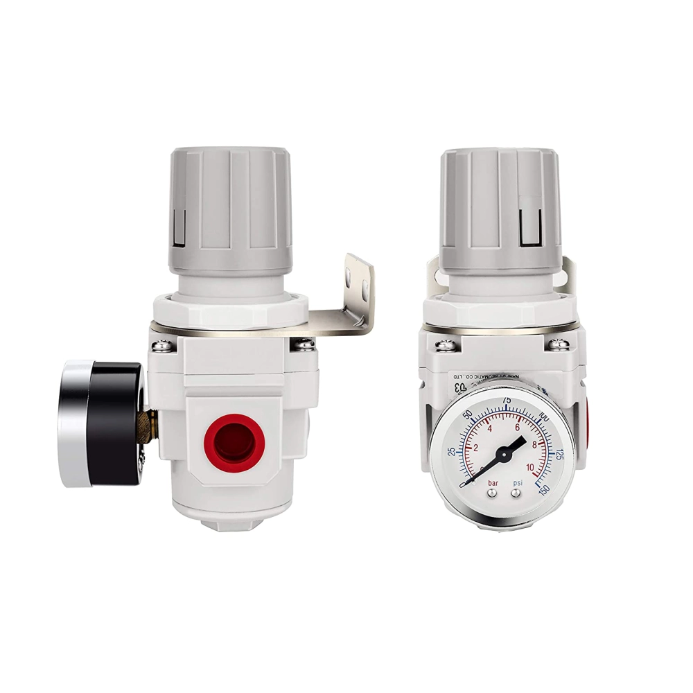 AR20-F01-B Регулятор давления G1/8, 10 бар с манометром