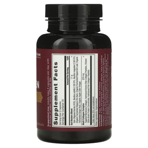 Dr. Axe / Ancient Nutrition, Смесь коллагена разных типов для восстановления пищеварения, 90 капсул