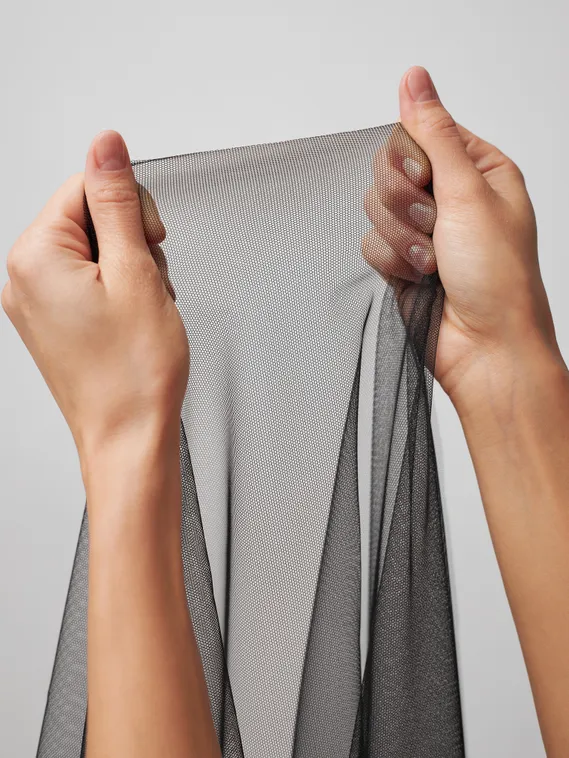 Бюстовая неэластичная сетка Lauma оптом, арт.480, черный 170