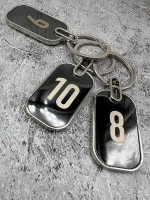 Номерки на ключи металл