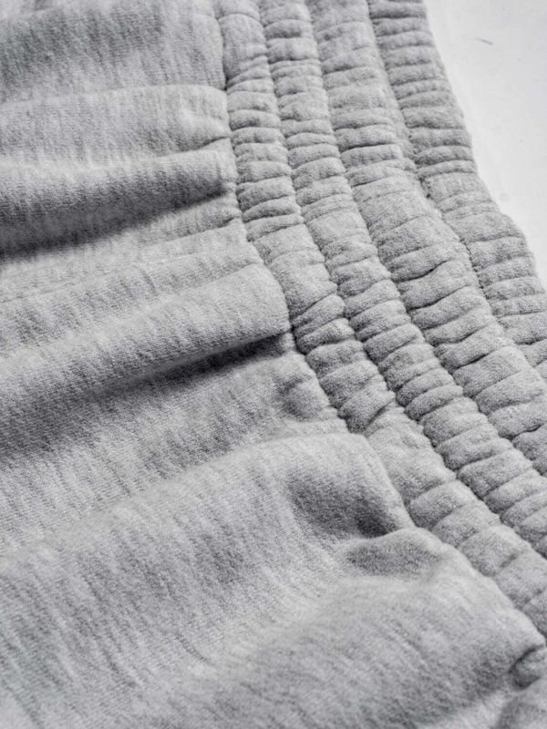 Брюки Logo оверсайз меланж серые - фото 5