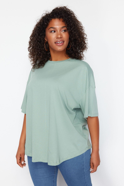 Mint %100 Pamuk More Sustainable Oversize rme T-shirt TBBSS24BF00050