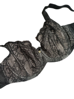 Бюстгальтер на косточках с кружевными мягкими чашками (Размер: 65I) (Цвет: черный)