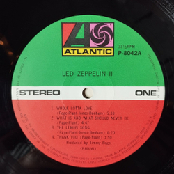Винтажная виниловая пластинка LP Led Zeppelin II (Japan 1971) (Obi) (Poster) P 8042A