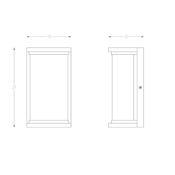 Уличный настенный светодиодный светильник Arte Lamp Atlantis A2313AL-1BK