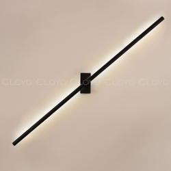Бра Cloyd LINEAS-B W1 / выс. 100 см- 4000K - черный матовый (арт.20458)