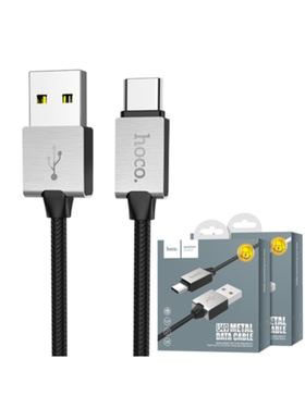Кабель USB - MicroUSB Hoco U49 (оплетка ткань) Белый