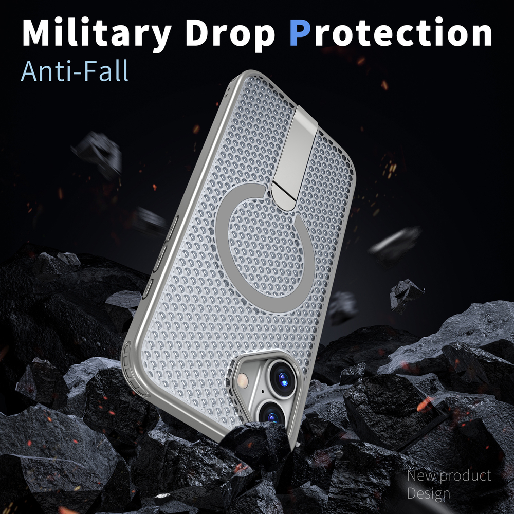 Прозрачный чехол Mesh Pro Magnetic Case для iPhone 16 Plus