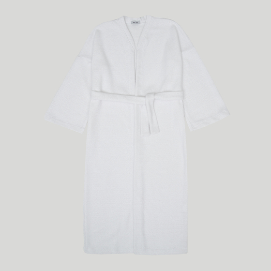 Long Cardigan Robe White
