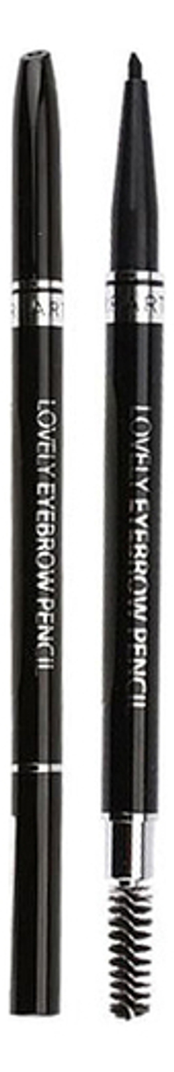 TONYMOLY Карандаш для бровей - LOVELY EYEBROW PENCIL 5-5 BLACK BROWN 0.1г