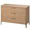 Комод Type oak 3 ящика ширина 120 см (натуральный дуб)