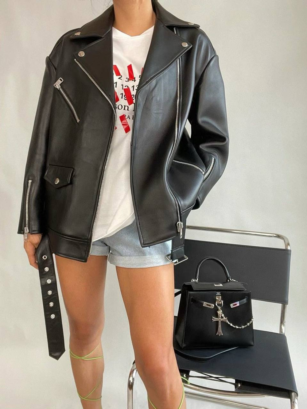 Кожаная куртка Balenciaga