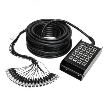 Adam Hall K 20 C 15 - мультикор 15 м, 16 XLR (F) - 4 XLR (M) со стейдж-боксом, 180х75х335 мм