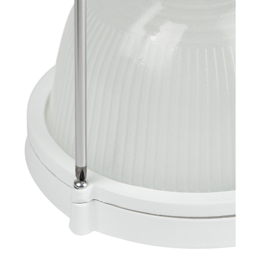 Светильник ЭРА НБП 04-100-001 Акватермо алюминий/стекло IP54 E27 max 100Вт 280х160 овал белый