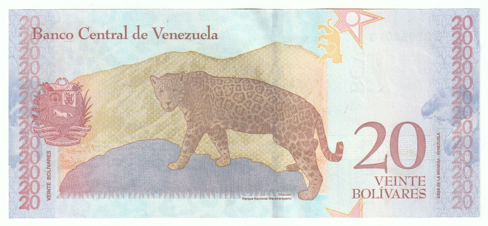 Venezuela, 20 Bolívares, 2018, UNC