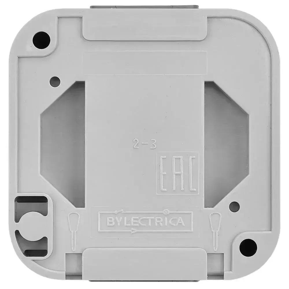 Выключатель 1-клавишный, накладной "ПРАЛЕСКА АКВА", серый