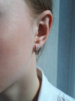 Ефимов Серьги "Бриллиантовое начало" золото 585 с натуральными природными бриллиантами