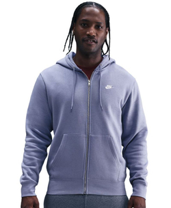 Куртка теннисная Nike Club Full-Zip Fleece - world indigo/world indigo/white