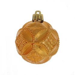 GAEM Набор из 6шт Украшение новогоднее Шар "Медовое чудо", D 6 см, L17,5 W6 H11,5 см