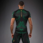 Рашгард Venum Matupa Short Sleeve black/green/gold