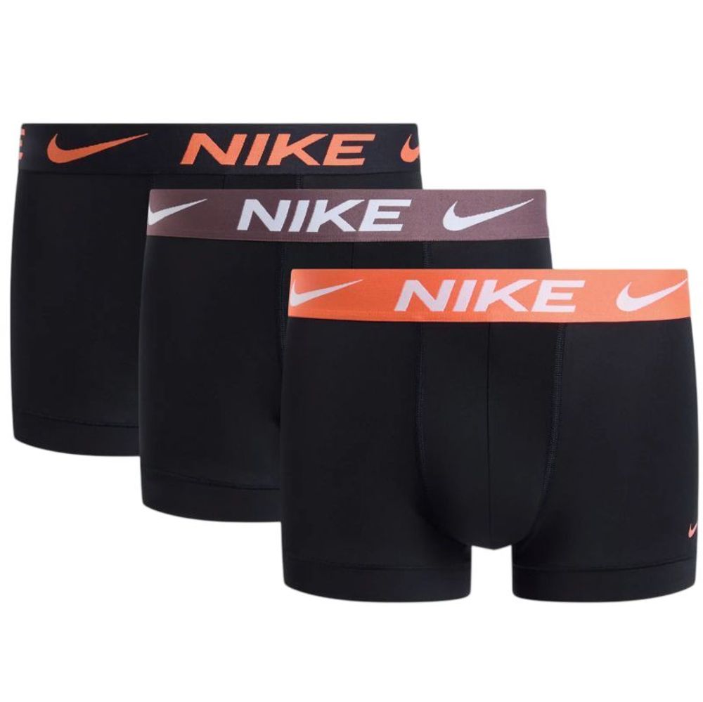 Nike Dri-Fit Essential Micro 3P - black/orange/tattoo