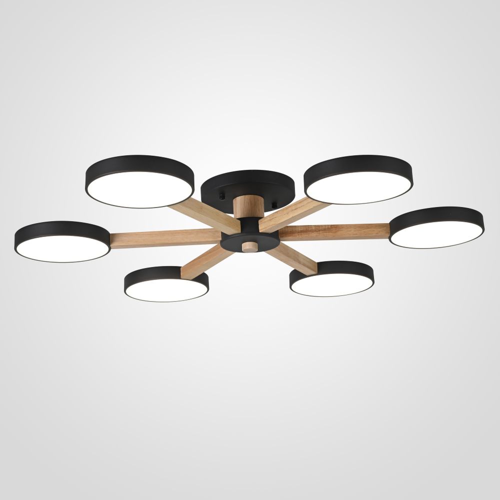 Потолочная Люстра Turna 6 Black By Imperiumloft