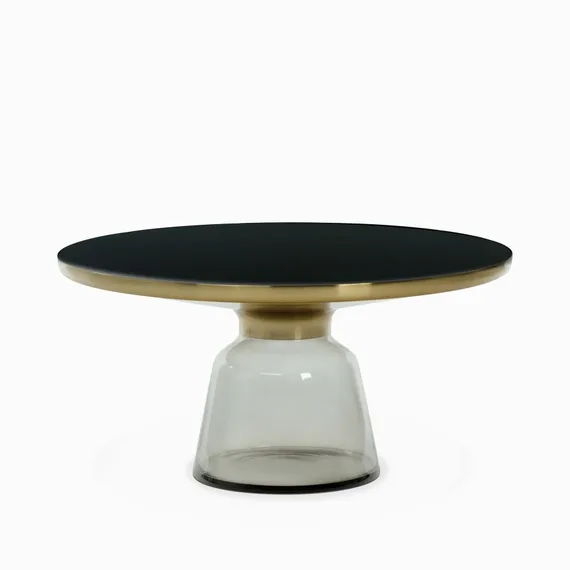 Кофейный стол Vaso Glass Ø75х38 см, серый