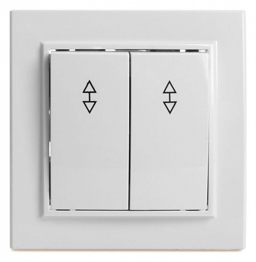 Переключатель двухклавишный Stekker Эрна 39919