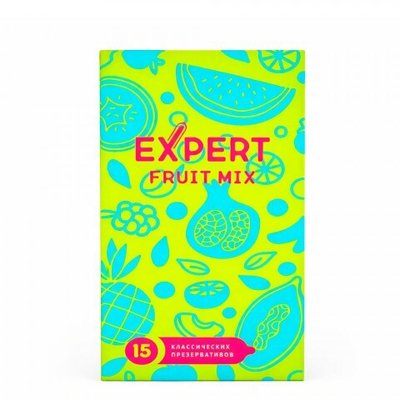 Презервативы EXPERT Fruit Mix, фруктовые ароматизированные, 15 шт
