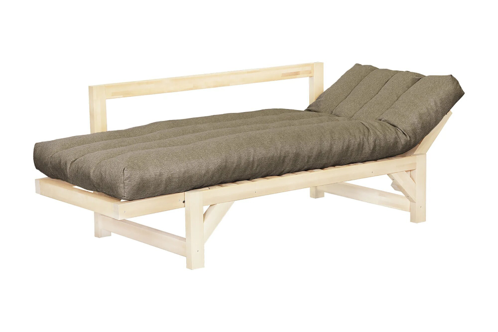 Диван кушетка Элиза, рогожка, коричневый