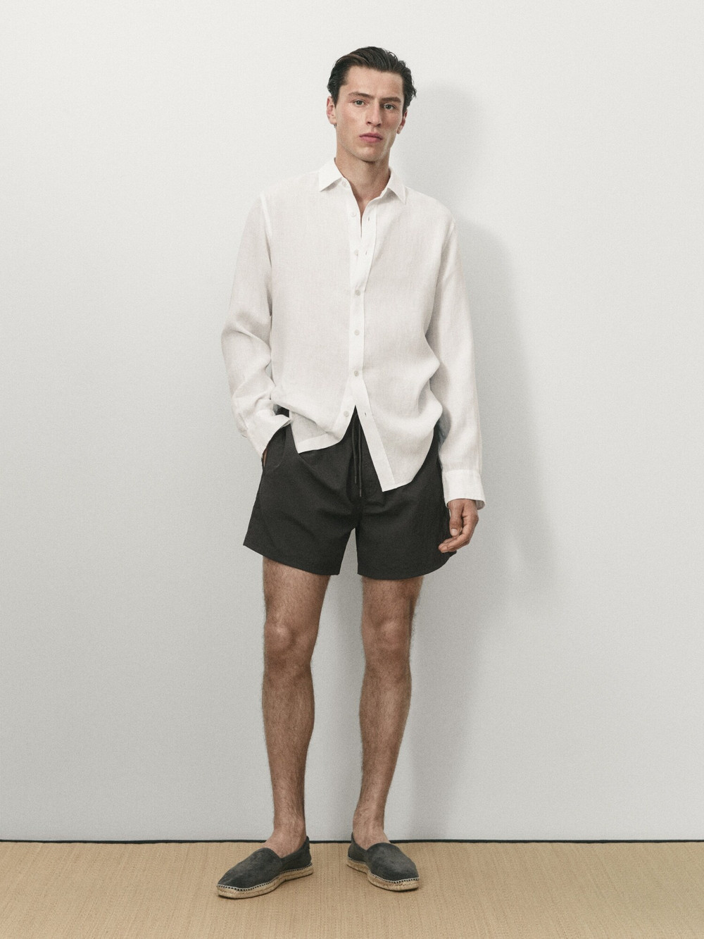 Massimo Dutti Однотонные плавки, зеленый