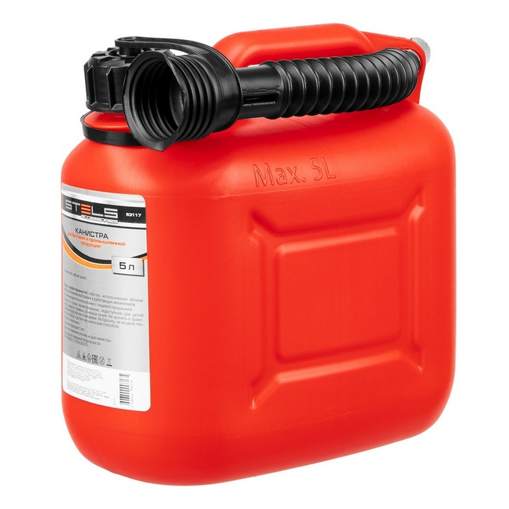 Канистра вертикальная пластиковая 5л. Stels 53117