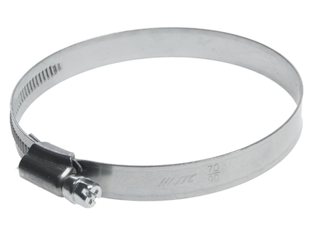 Хомут ленточный 070-090мм (12мм) червячный нержавеющая сталь JTC