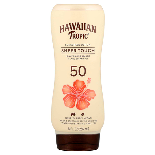 Hawaiian Tropic, Sheer Touch, солнцезащитный лосьон, SPF 50, 236 мл (8 жидк. Унций)