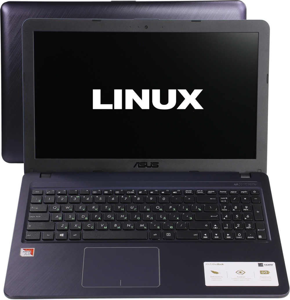 Ноутбук ASUS X543BA  AMD A4-9125/4Gb/256Gb SSD/15.6" FHD Anti-Gl