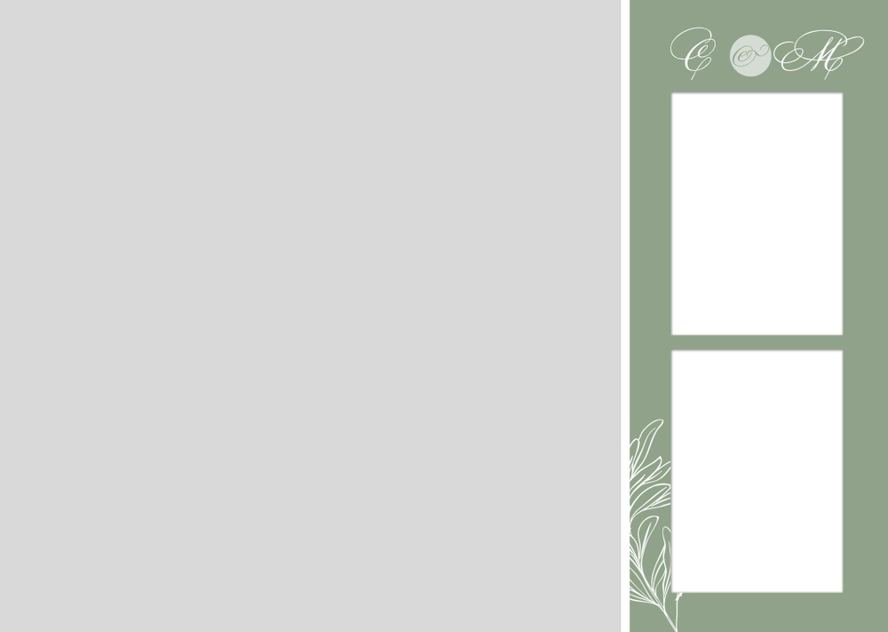PSD-Шаблон фотокниги "Green"