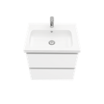 Тумба подвесная ELECTRA 60 под умыв-к Creavit Ideal 60, белый глянец, LE-WCAB-60-101