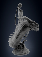 Grendel's Mother Beowulf on dragon Мать Гренделя на драконе фигурка