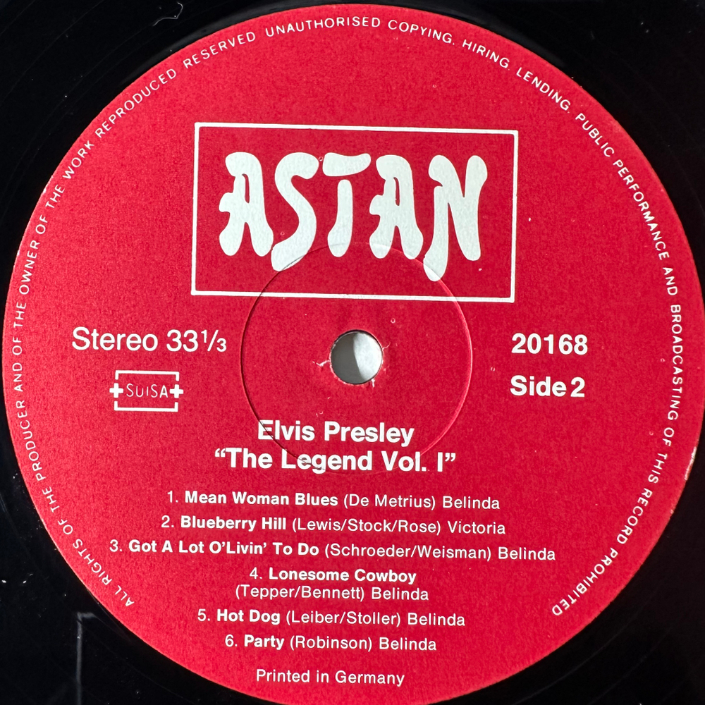 Elvis Presley - The Legend 10LP (Германия 1983г.)