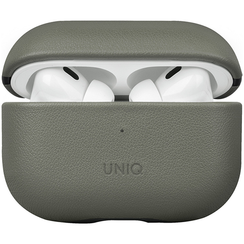 Чехол Uniq Terra Genuine Leather with handstrap для AirPods Pro 2, зеленый лишайник (AIRPODSPRO2-TERLGRN)
