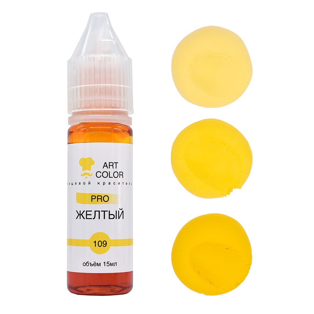 Краситель гелевый Art Color "Желтый" #109 (12гр) Краситель гелевый Art Color "Желтый" #109 (12гр)