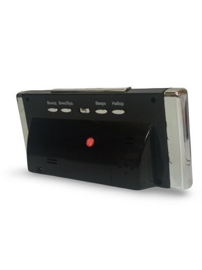 Часы VST-731S-1 C`/влажность, красное свечение USB питание